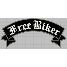 Nášivka Free Biker stuha vrchná 24,5cm